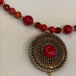 Studio Barse Jewelry - Coral and bronze necklace!!! Studio Barse Jewelry - Coral and bronze necklace!!!